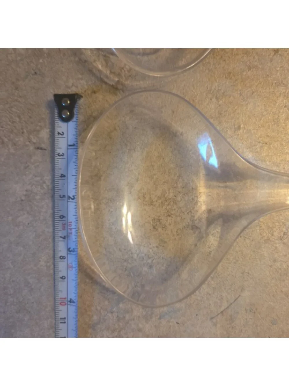 2 pc Clear Serving Set Salad Servers Spoon Fork Vintage Hong Kong Anchor Hocking